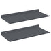 Raft de perete cu raft 2 pcs Antracit 40 x 18 x 2,5 cm - WALTI WALTI