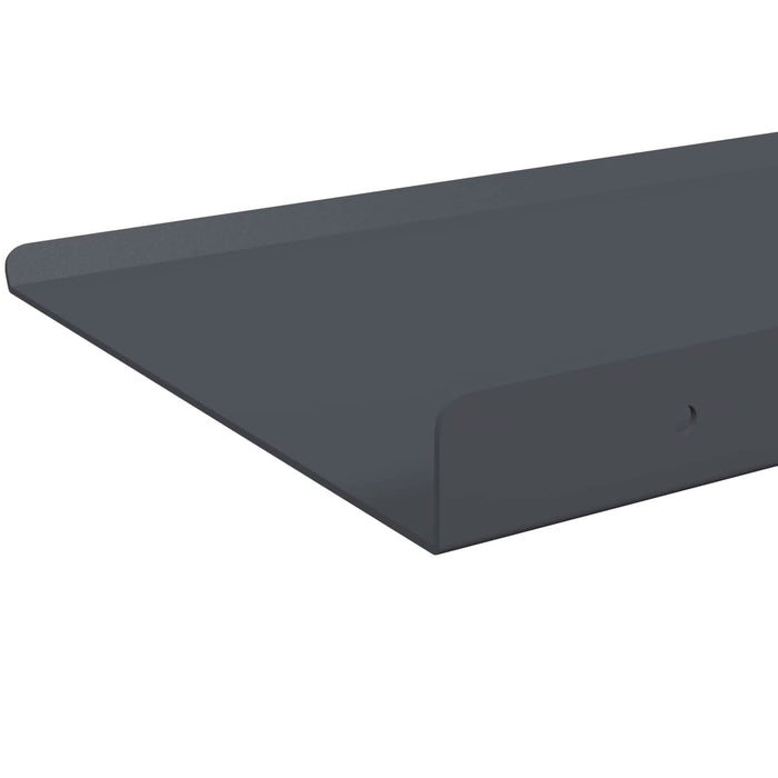 Raft de perete cu raft 2 pcs Antracit 40 x 18 x 2,5 cm - WALTI WALTI