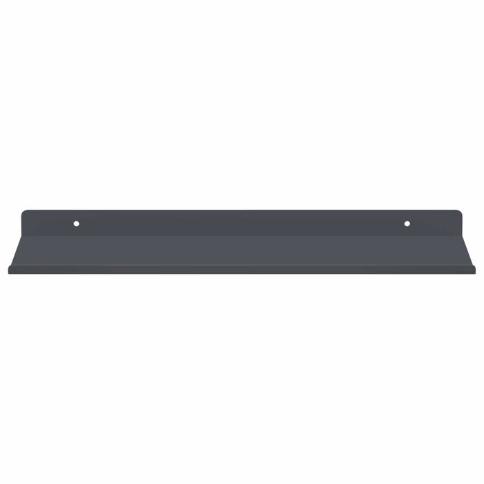 Raft de perete cu raft 2 pcs Antracit 40 x 18 x 2,5 cm - WALTI WALTI