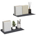 Raft de perete cu raft 2 pcs Antracit 40 x 18 x 2,5 cm - WALTI WALTI