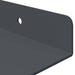 Raft de perete cu raft 4 pcs Antracit 40 x 18 x 2,5 cm - WALTI WALTI