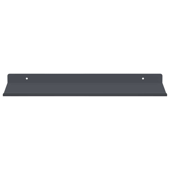 Raft de perete cu raft 4 pcs Antracit 40 x 18 x 2,5 cm - WALTI WALTI