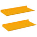 Raft de perete cu raft 2 pcs Galben muștar 40 x 18 x 2,5 cm - WALTI WALTI