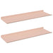 Raft de perete cu raft Pe perete 2 pcs Roz 60 x 18 x 2,5 cm - WALTI WALTI