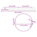 Raft de perete cu raft Pe perete 2 pcs Roz 60 x 18 x 2,5 cm - WALTI WALTI