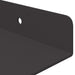 Raft de perete cu raft Pe perete 4 pcs Negru 80 x 18 x 2,5 cm - WALTI WALTI