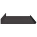 Raft de perete cu raft Pe perete 4 pcs Negru 80 x 18 x 2,5 cm - WALTI WALTI