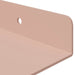 Raft de perete cu raft Pe perete 2 pcs Roz 80 x 18 x 2,5 cm - WALTI WALTI