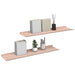 Raft de perete cu raft Pe perete 2 pcs Roz 80 x 18 x 2,5 cm - WALTI WALTI