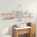Raft de perete cu raft Pe perete 4 pcs Roz 80 x 18 x 2,5 cm - WALTI WALTI