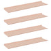 Raft de perete cu raft Pe perete 4 pcs Roz 80 x 18 x 2,5 cm - WALTI WALTI