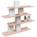 Raft de perete cu raft Pe perete 4 pcs Roz 80 x 18 x 2,5 cm - WALTI WALTI