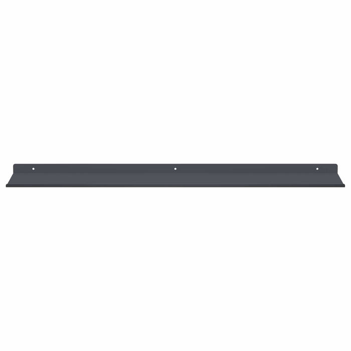 Raft de perete cu raft 4 pcs Antracit 80 x 18 x 2,5 cm - WALTI WALTI