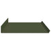 Raft de perete cu raft 4 pcs Verde măsliniu 80 x 18 x 2,5 cm - WALTI WALTI