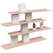 Raft de perete cu raft Pe perete 4 pcs Roz 100 x 18 x 2,5 cm - WALTI WALTI