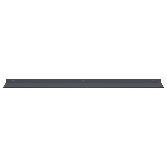 Raft de perete cu raft 4 pcs Antracit 100 x 18 x 2,5 cm - WALTI WALTI