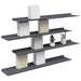 Raft de perete cu raft 4 pcs Antracit 100 x 18 x 2,5 cm - WALTI WALTI