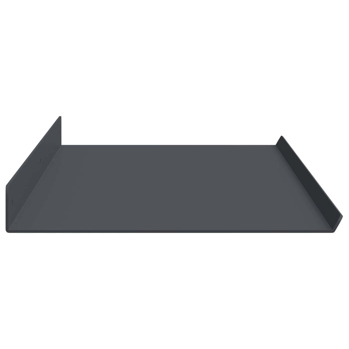 Raft de perete cu raft 4 pcs Antracit 100 x 18 x 2,5 cm - WALTI WALTI