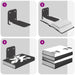 Raft suspendat cu raft Pe perete 24 pcs Negru 6 x 10,8 x 6,6 cm - WALTI WALTI