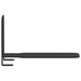 Raft suspendat cu raft Pe perete 24 pcs Negru 6 x 10,8 x 6,6 cm - WALTI WALTI