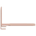 Raft suspendat cu raft Pe perete 8 pcs Roz 6 x 10,8 x 6,6 cm - WALTI WALTI