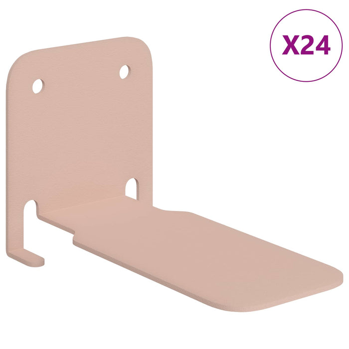 Raft suspendat cu raft Pe perete 24 pcs Roz 6 x 10,8 x 6,6 cm - WALTI WALTI