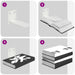 Raft suspendat cu raft Pe perete 8 pcs Alb 6 x 10,8 x 6,6 cm - WALTI WALTI