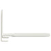 Raft suspendat cu raft Pe perete 8 pcs Alb 6 x 10,8 x 6,6 cm - WALTI WALTI