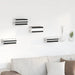Raft suspendat cu raft Pe perete 24 pcs Alb 6 x 10,8 x 6,6 cm - WALTI WALTI
