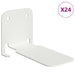 Raft suspendat cu raft Pe perete 24 pcs Alb 6 x 10,8 x 6,6 cm - WALTI WALTI