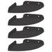 Raft suspendat cu raft cu depozitare 4 pcs Negru 15 x 15 x 2 cm - WALTI WALTI