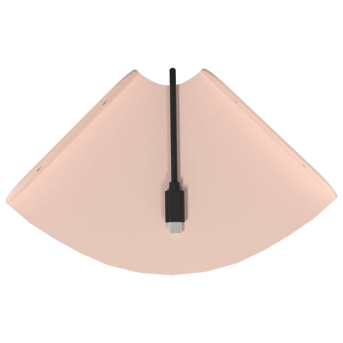 Raft suspendat cu raft cu depozitare 2 pcs Roz 15 x 15 x 2 cm - WALTI WALTI
