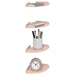 Raft suspendat cu raft cu depozitare 4 pcs Roz 15 x 15 x 2 cm - WALTI WALTI