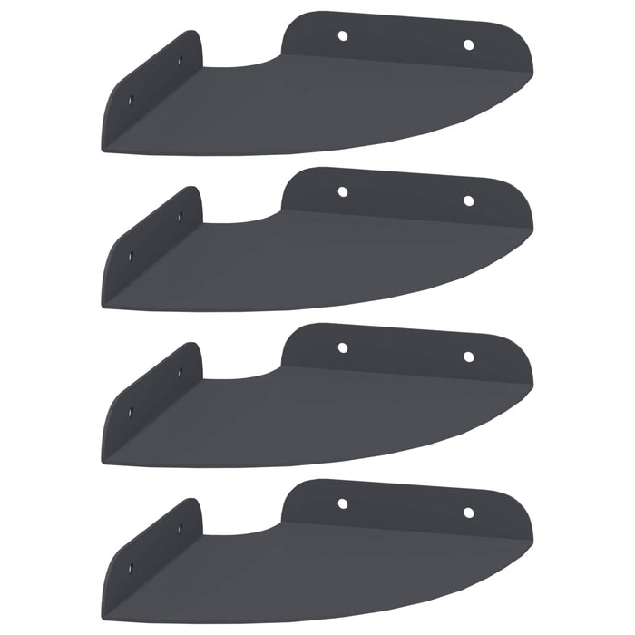 Raft suspendat cu raft 4 pcs Antracit 15 x 15 x 2 cm - WALTI WALTI