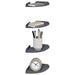 Raft suspendat cu raft 4 pcs Antracit 15 x 15 x 2 cm - WALTI WALTI