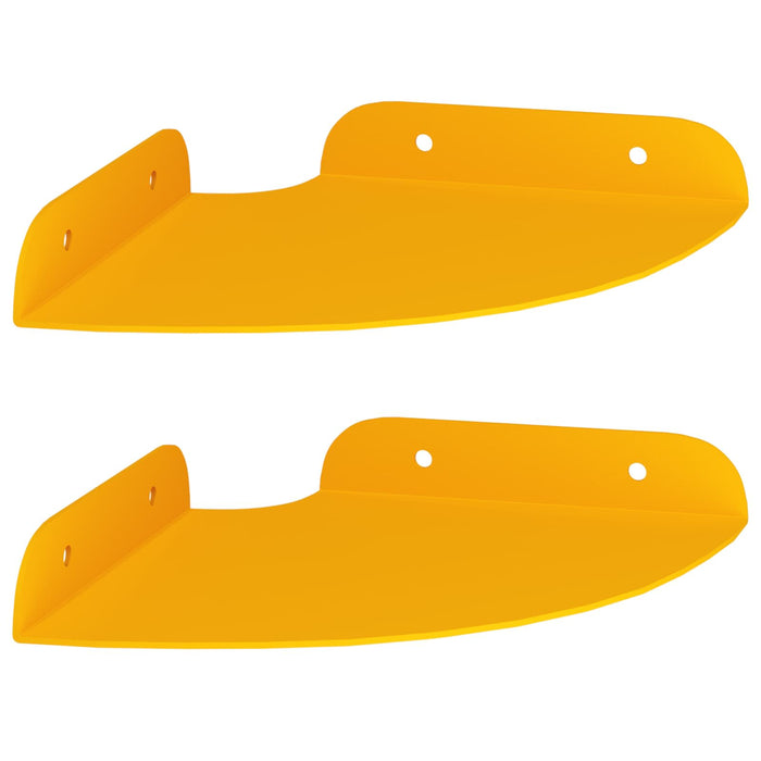 Raft suspendat cu raft 2 pcs Galben muștar 15 x 15 x 2 cm - WALTI WALTI