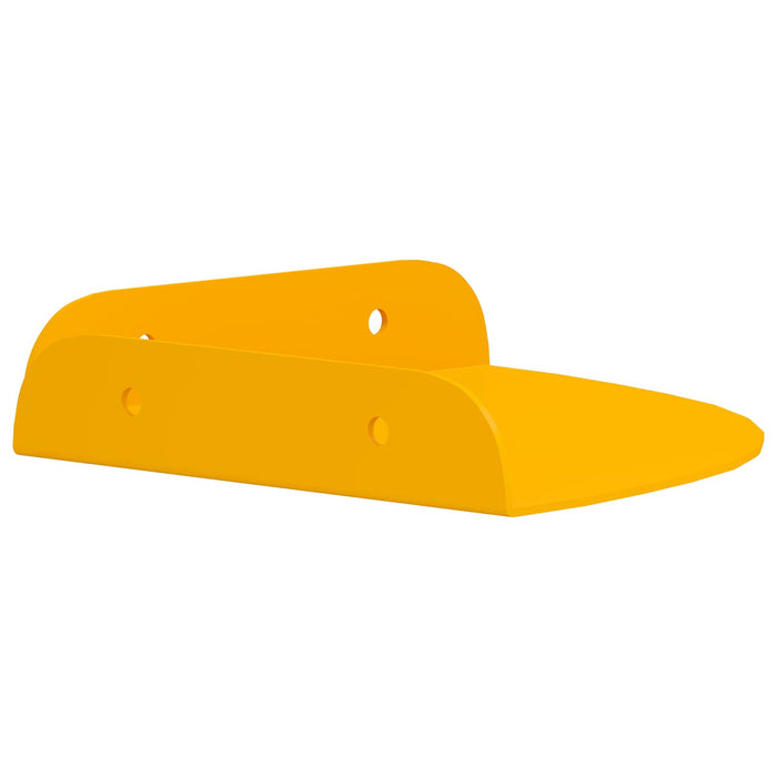 Raft suspendat cu raft 2 pcs Galben muștar 15 x 15 x 2 cm - WALTI WALTI
