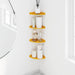 Raft suspendat cu raft 4 pcs Galben muștar 15 x 15 x 2 cm - WALTI WALTI