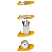 Raft suspendat cu raft 4 pcs Galben muștar 15 x 15 x 2 cm - WALTI WALTI