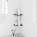Raft suspendat cu raft 2 pcs Verde măsliniu 15 x 15 x 2 cm - WALTI WALTI