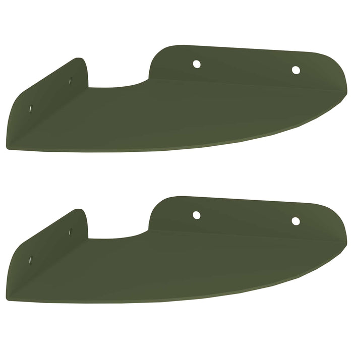 Raft suspendat cu raft 2 pcs Verde măsliniu 15 x 15 x 2 cm - WALTI WALTI