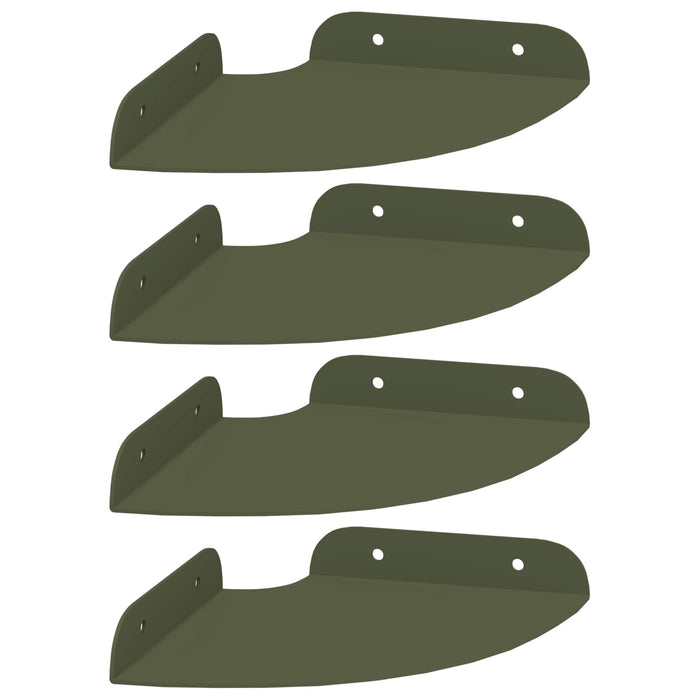 Raft suspendat cu raft 4 pcs Verde măsliniu 15 x 15 x 2 cm - WALTI WALTI