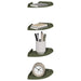 Raft suspendat cu raft 4 pcs Verde măsliniu 15 x 15 x 2 cm - WALTI WALTI