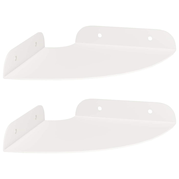 Raft suspendat cu raft cu depozitare 2 pcs Alb 15 x 15 x 2 cm - WALTI WALTI