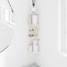 Raft suspendat cu raft cu depozitare 4 pcs Alb 15 x 15 x 2 cm - WALTI WALTI