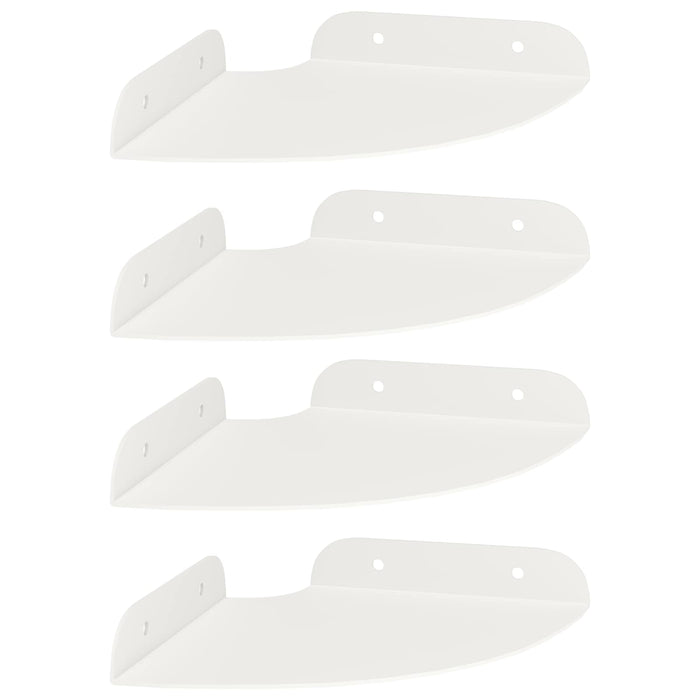 Raft suspendat cu raft cu depozitare 4 pcs Alb 15 x 15 x 2 cm - WALTI WALTI
