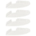 Raft suspendat cu raft cu depozitare 4 pcs Alb 15 x 15 x 2 cm - WALTI WALTI