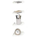 Raft suspendat cu raft cu depozitare 4 pcs Alb 15 x 15 x 2 cm - WALTI WALTI