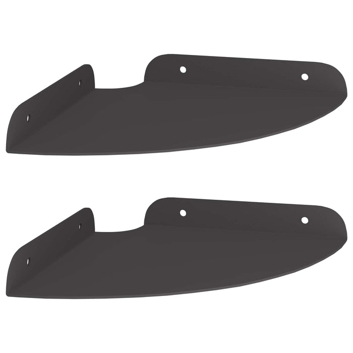 Raft suspendat cu raft cu depozitare 2 pcs Negru 18 x 18 x 2 cm - WALTI WALTI