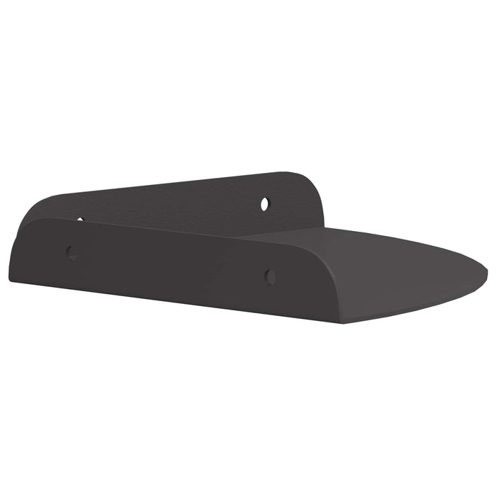 Raft suspendat cu raft cu depozitare 2 pcs Negru 18 x 18 x 2 cm - WALTI WALTI